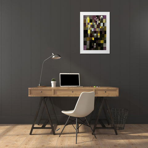 Architecture 1923 White Modern Wood Framed Art Print by Klee, Paul