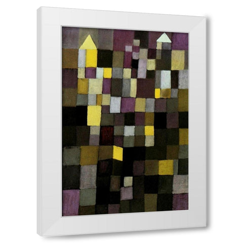 Architecture 1923 White Modern Wood Framed Art Print by Klee, Paul