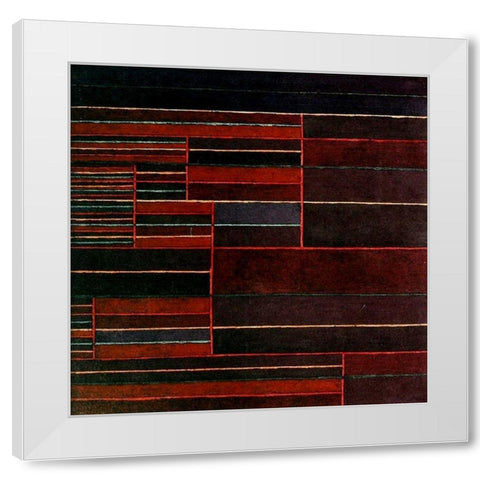 In the Current Six Thresholds 1929 White Modern Wood Framed Art Print by Klee, Paul