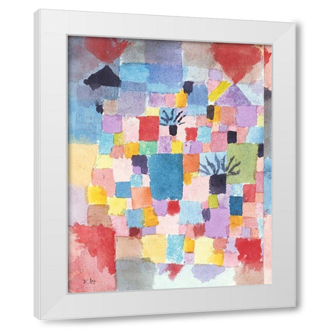 Southern Gardens 1919 White Modern Wood Framed Art Print by Klee, Paul