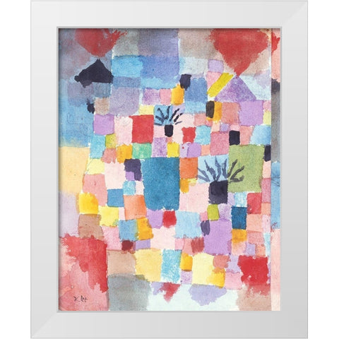 Southern Gardens 1919 White Modern Wood Framed Art Print by Klee, Paul