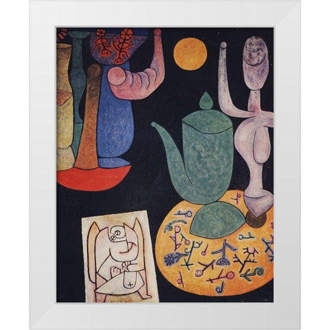 Still Life 1940 White Modern Wood Framed Art Print by Klee, Paul