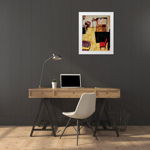 Villa R 1919 White Modern Wood Framed Art Print by Klee, Paul