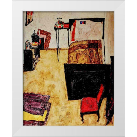 Villa R 1919 White Modern Wood Framed Art Print by Klee, Paul