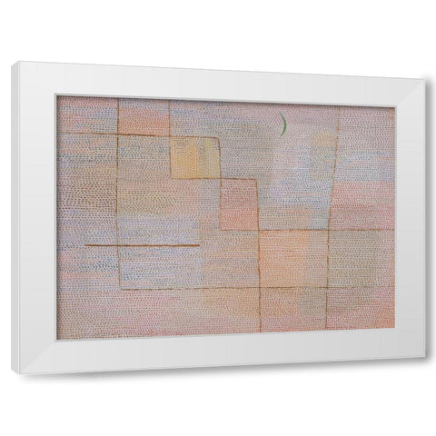 Clarification White Modern Wood Framed Art Print by Klee, Paul