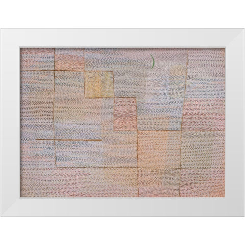 Clarification White Modern Wood Framed Art Print by Klee, Paul