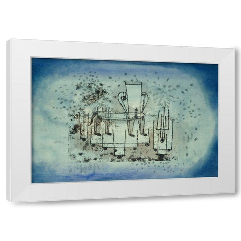 The Chair Animal White Modern Wood Framed Art Print by Klee, Paul