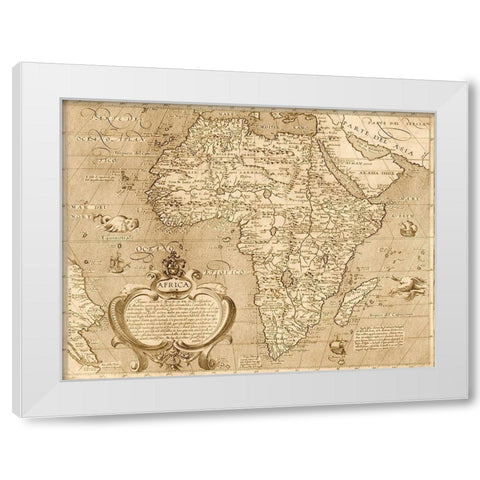 Africa 1603 White Modern Wood Framed Art Print by Arnoldi, Arnoldi di