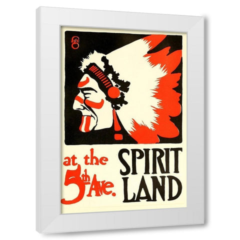 Spirit Land White Modern Wood Framed Art Print by Cooper, Thomas