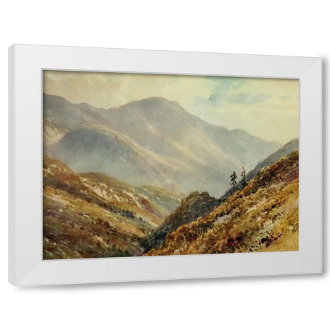 A Canon in the Sierra Madres-California 1914 White Modern Wood Framed Art Print by Palmer, Sutton
