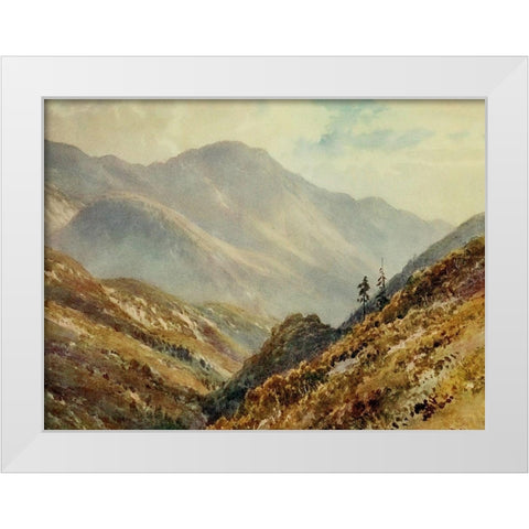 A Canon in the Sierra Madres-California 1914 White Modern Wood Framed Art Print by Palmer, Sutton