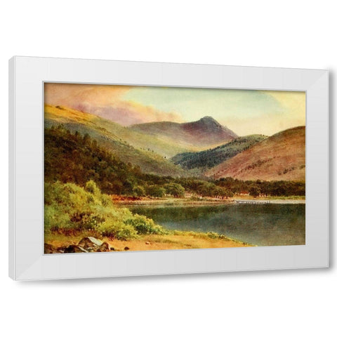 Clear Lake-Lake County-California 1914 White Modern Wood Framed Art Print by Palmer, Sutton