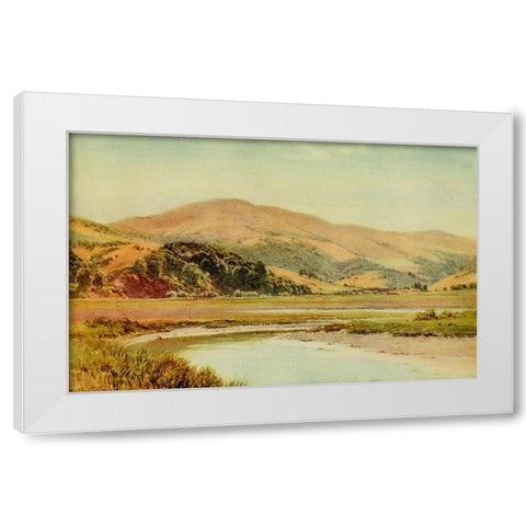 Mill Valley and Backwater of San Francisco Bay-California 1914 White Modern Wood Framed Art Print by Palmer, Sutton