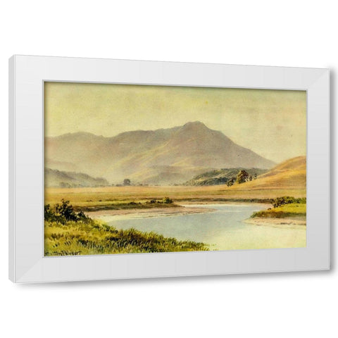Tamalpias-California 1914 White Modern Wood Framed Art Print by Palmer, Sutton