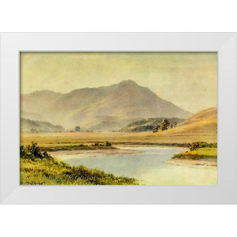 Tamalpias-California 1914 White Modern Wood Framed Art Print by Palmer, Sutton