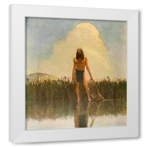 Moods-Summer White Modern Wood Framed Art Print by Wyeth, Newell