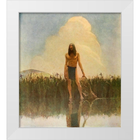 Moods-Summer White Modern Wood Framed Art Print by Wyeth, Newell