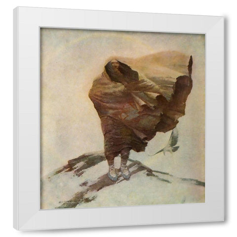 Moods-Winter White Modern Wood Framed Art Print by Wyeth, Newell