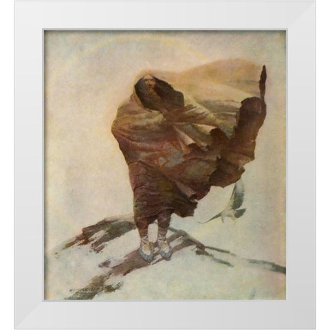 Moods-Winter White Modern Wood Framed Art Print by Wyeth, Newell