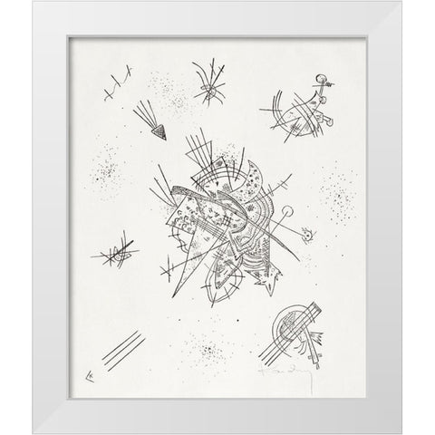 Kleine Welten X-Small Worlds X 1922 White Modern Wood Framed Art Print by Kandinsky, Wassily