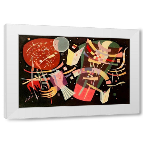Composition X 1939 White Modern Wood Framed Art Print by Kandinsky, Wassily