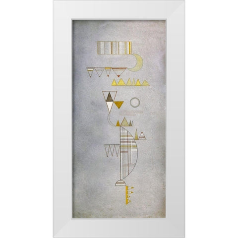 Sweetish 1932 White Modern Wood Framed Art Print by Kandinsky, Wassily