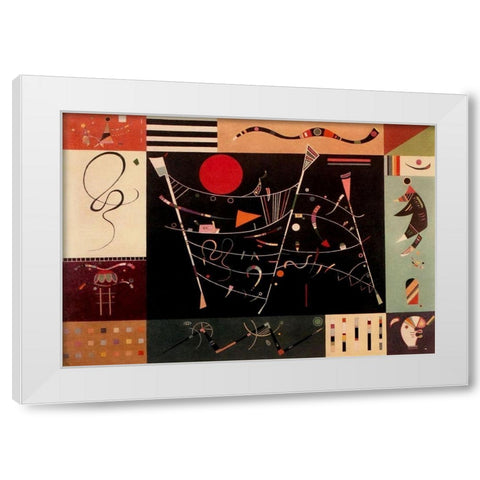 The Whole 1940 White Modern Wood Framed Art Print by Kandinsky, Wassily