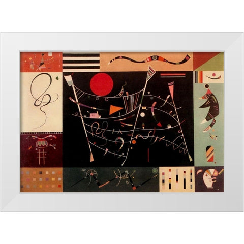 The Whole 1940 White Modern Wood Framed Art Print by Kandinsky, Wassily