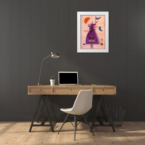 Untitled 2 1930 White Modern Wood Framed Art Print by Kandinsky, Wassily