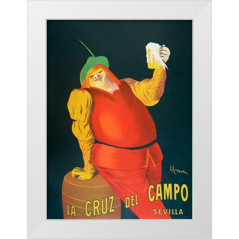 La Cruz del Campo beers White Modern Wood Framed Art Print by Cappiello, Leonetto