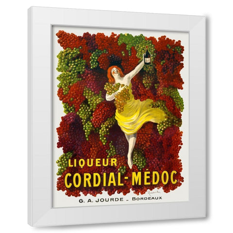 Liquer Cordial-Medoc White Modern Wood Framed Art Print by Cappiello, Leonetto