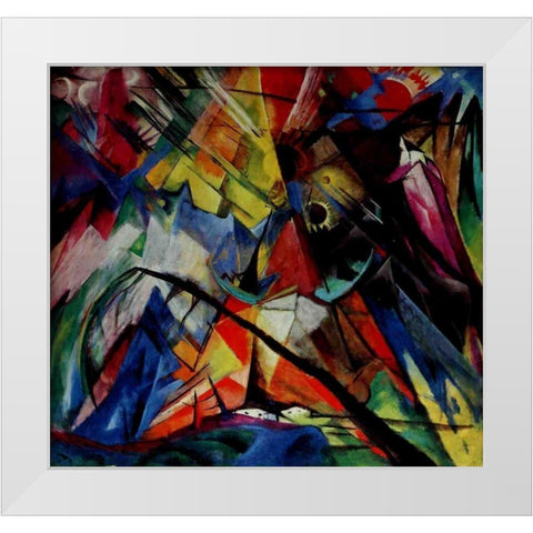 Tyrol White Modern Wood Framed Art Print by Marc, Franz