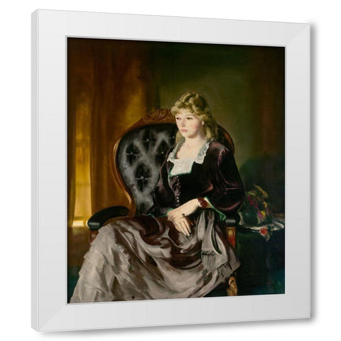 Katherine Rosen White Modern Wood Framed Art Print by Bellows, George