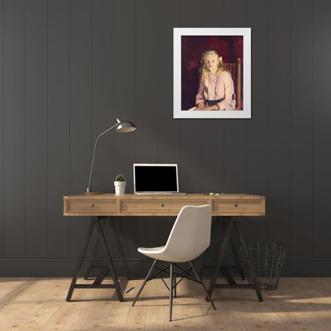 Julie Hudson White Modern Wood Framed Art Print by Bellows, George