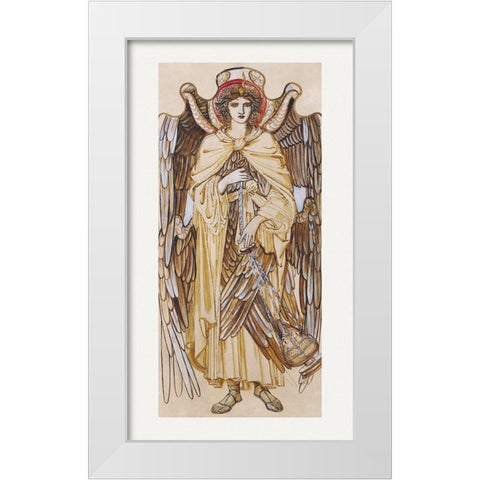 The Angels of the Hierarchy-Seraphim White Modern Wood Framed Art Print by Burne–Jones, Edward