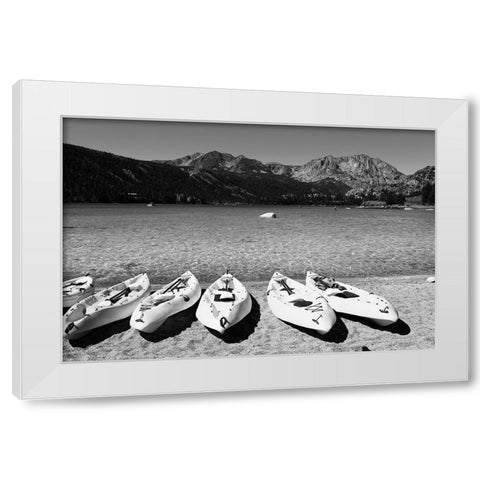 June Lake-Mono County-California White Modern Wood Framed Art Print by Highsmith, Carol