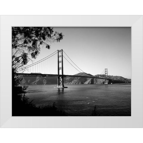 The Golden Gate Bridge White Modern Wood Framed Art Print by Highsmith, Carol
