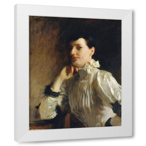 Mrs. Henry Galbraith Ward White Modern Wood Framed Art Print by Sargent, John Singer