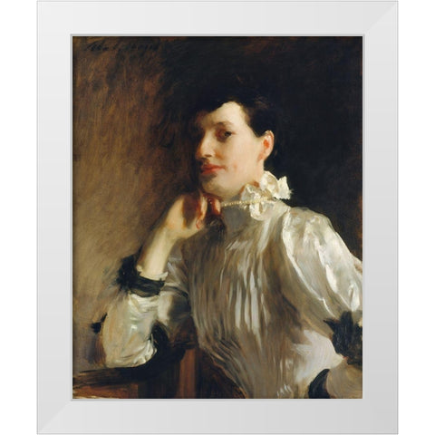 Mrs. Henry Galbraith Ward White Modern Wood Framed Art Print by Sargent, John Singer
