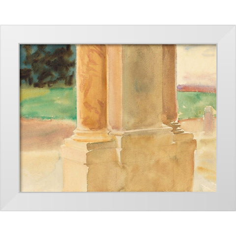 Frascati-Architectural Study White Modern Wood Framed Art Print by Sargent, John Singer