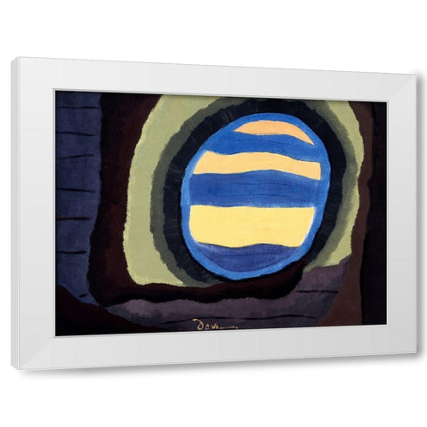 Out the Window White Modern Wood Framed Art Print by Dove, Arthur