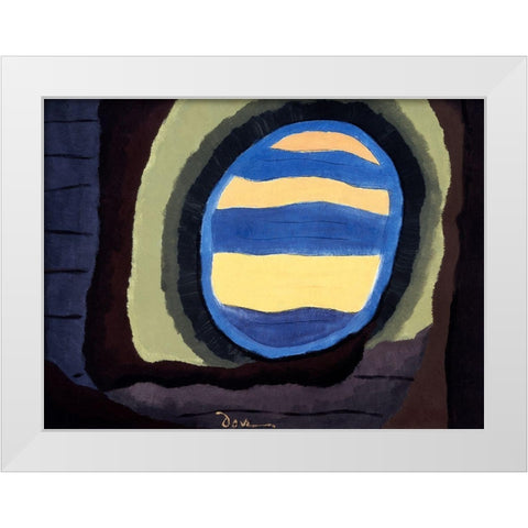 Out the Window White Modern Wood Framed Art Print by Dove, Arthur