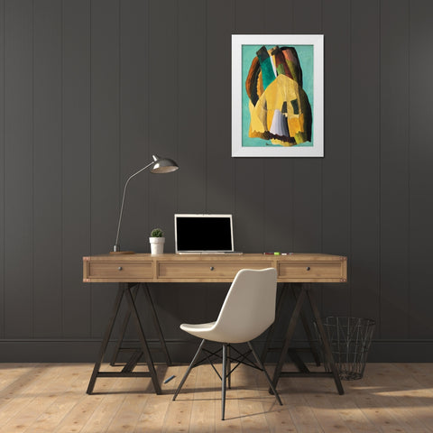 Shore Road White Modern Wood Framed Art Print by Dove, Arthur