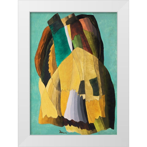 Shore Road White Modern Wood Framed Art Print by Dove, Arthur