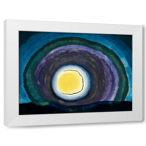 Sunrise III White Modern Wood Framed Art Print by Dove, Arthur