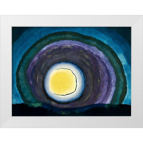Sunrise III White Modern Wood Framed Art Print by Dove, Arthur
