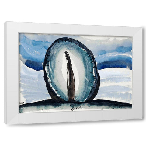 Tree White Modern Wood Framed Art Print by Dove, Arthur