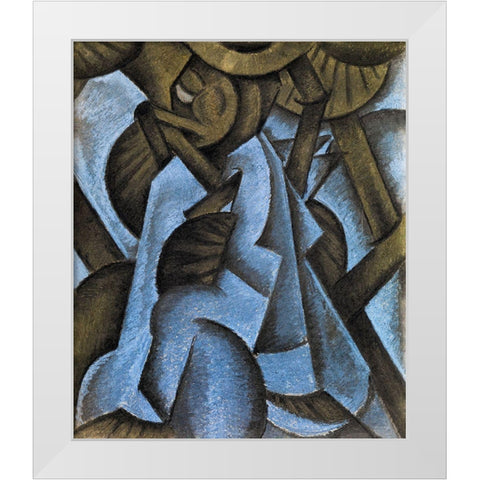 Pagan Philosophy White Modern Wood Framed Art Print by Dove, Arthur