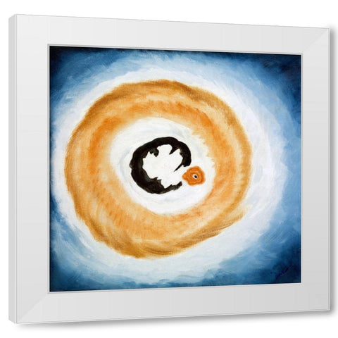 Dawn II White Modern Wood Framed Art Print by Dove, Arthur