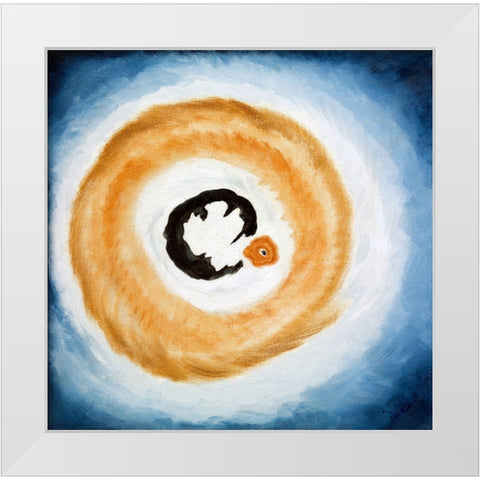 Dawn II White Modern Wood Framed Art Print by Dove, Arthur